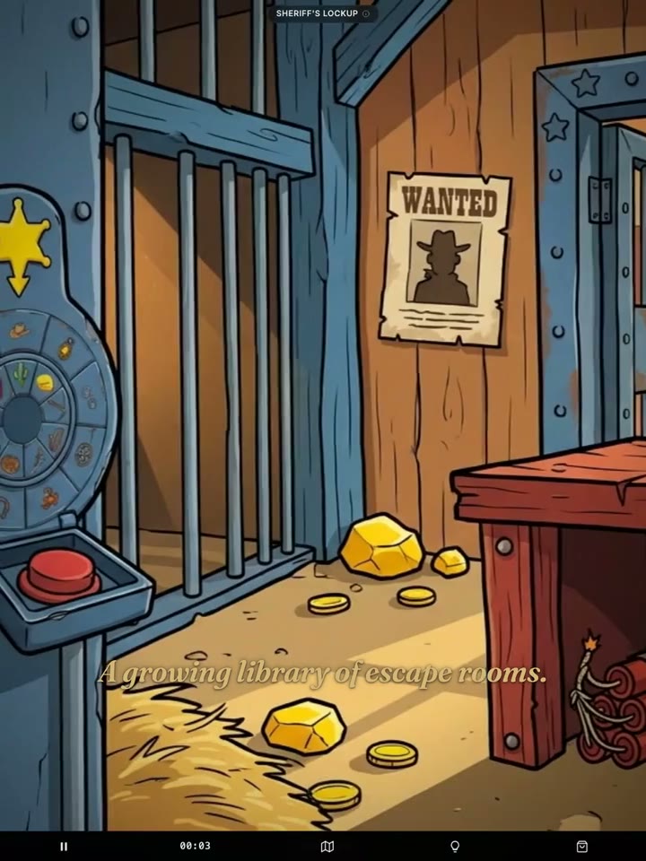 A gold-filled sheriff’s lockup and an interactive puzzle in Rooms Unseen