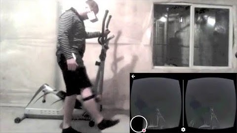 Demonstration of a sensor-based VR leg tracking experiment